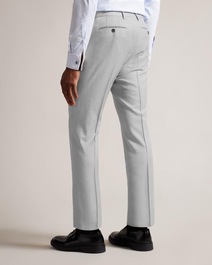 Pantalon Ted Baker Slim Fit Wool Grise Clair Homme | QER-52049010